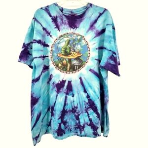 Mikio Kennedy Tie Dye Alice & Caterpillar T-shirt 2X